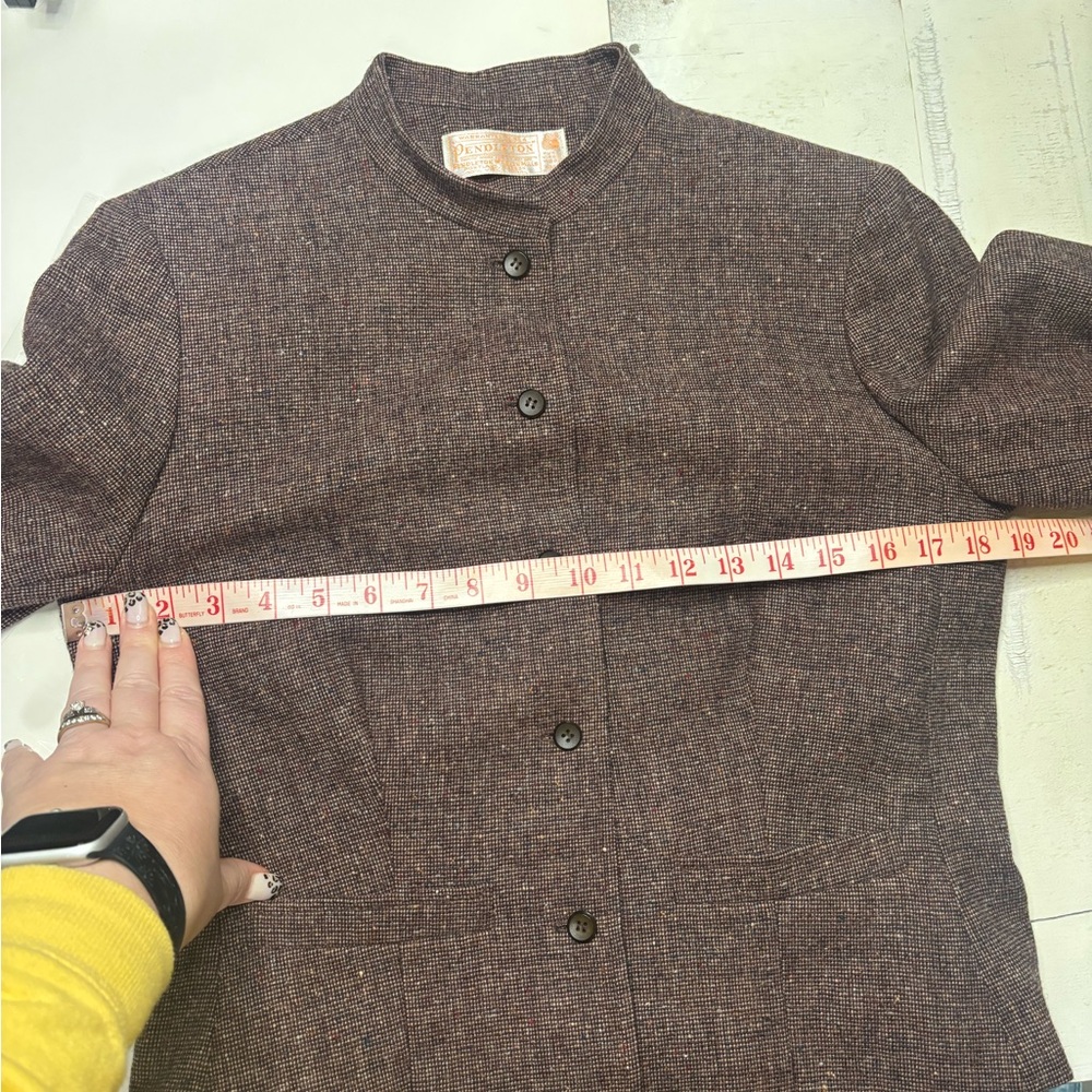 Pendleton Brown Wool Blazer - image 2
